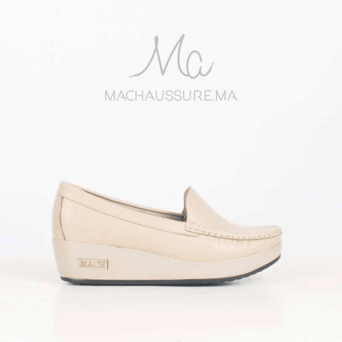 Mocassins compensé femmes
