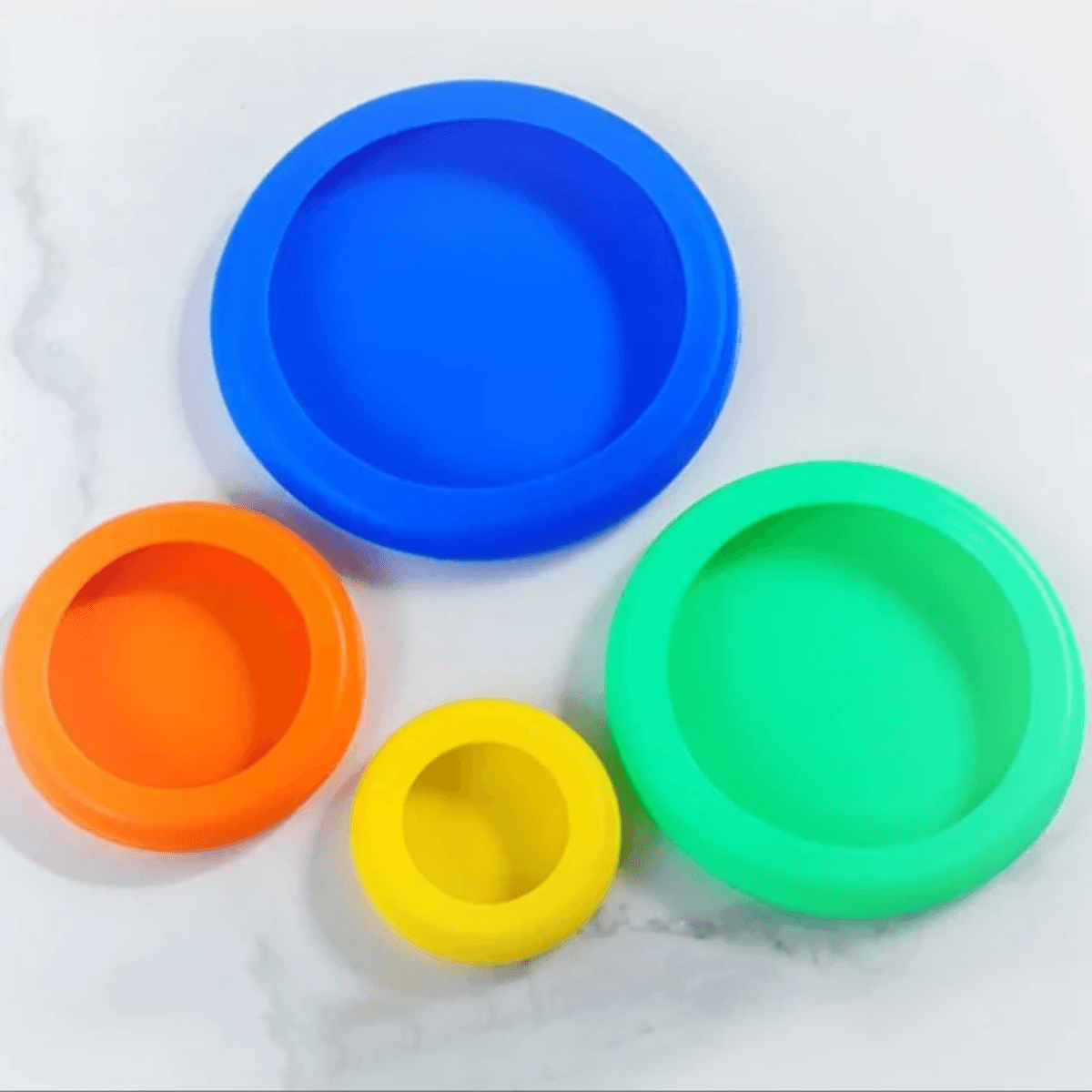 4 couvercles de conservation des légumes en silicone
