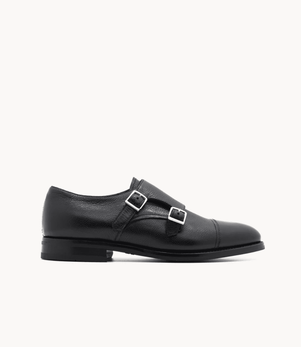 DERBIES STEFANO DOUBLE BOUCLE EN CUIR