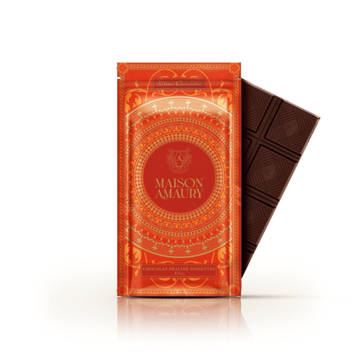 Tablette chocolat praliné noisettes