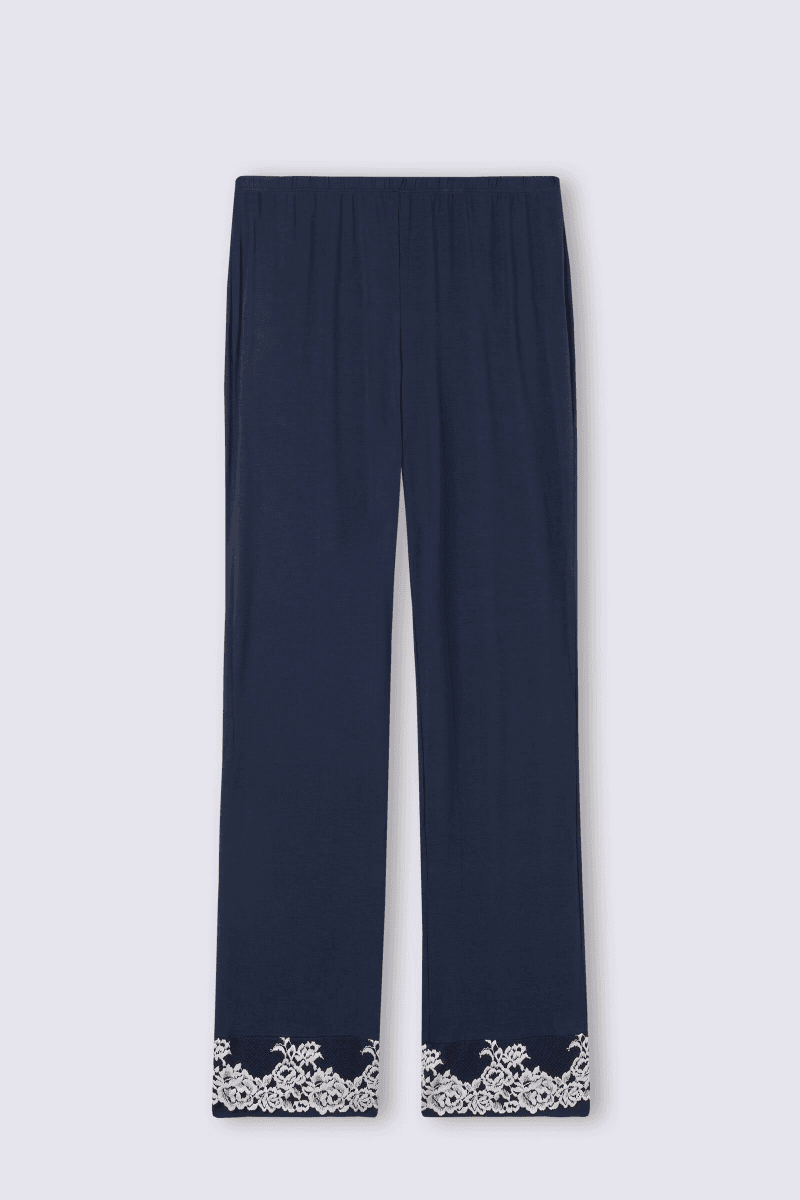 Pantalon En Modal Avec Volant Pretty Flowers