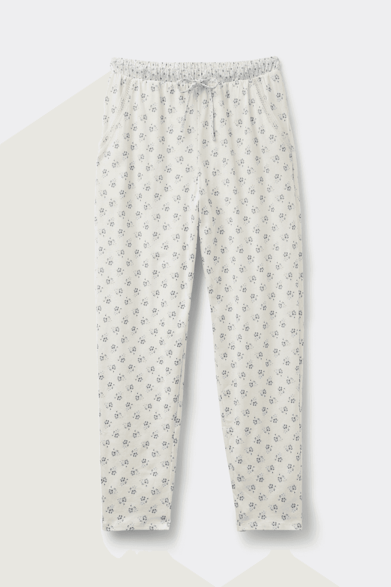 Pantalon Long En Coton Superior Dusty Flower 