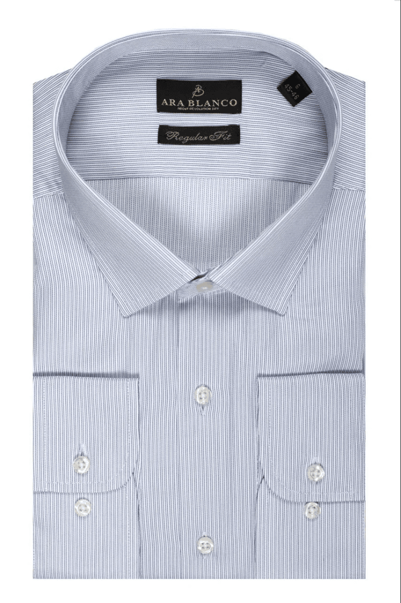 Chemise à manches rayée 