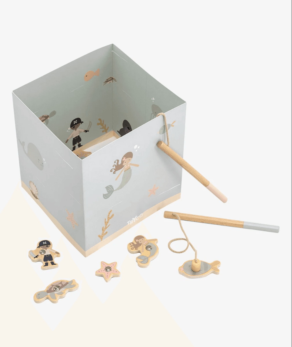 Jeu de pêche en bois +18M