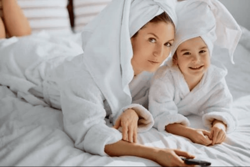 Peignoir Serviette Velours Femme