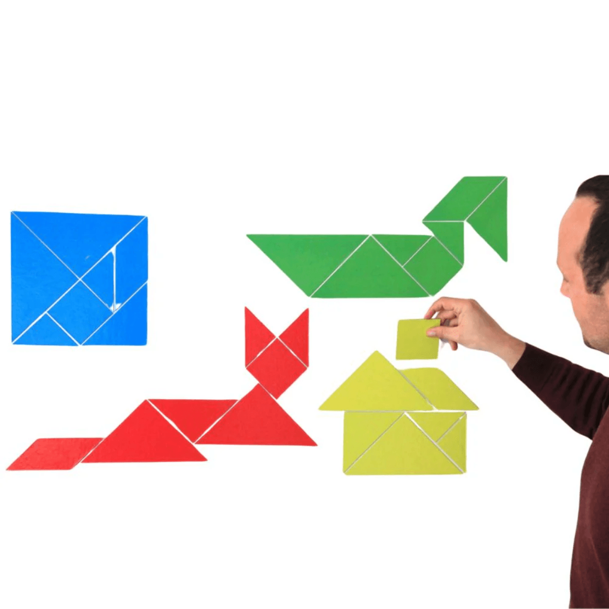 Bloc de Tangram Magnétique