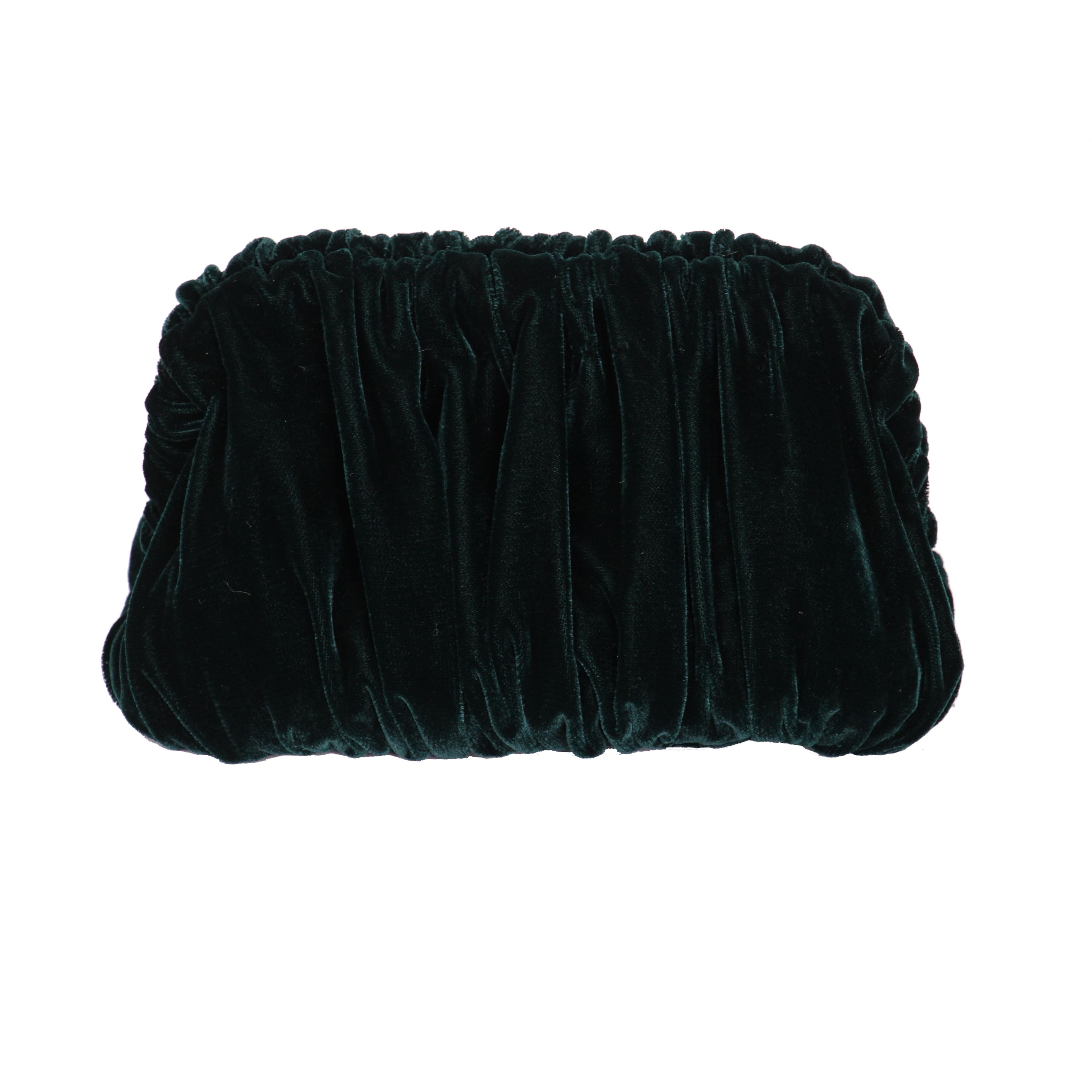 Sac en velours vert 