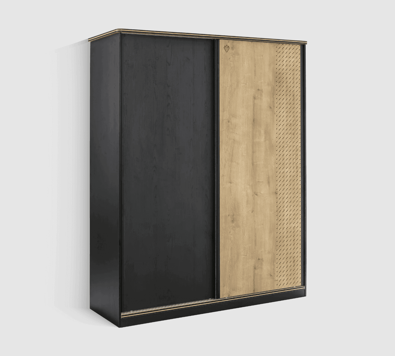 Armoire 2 Portes Coulissantes Black