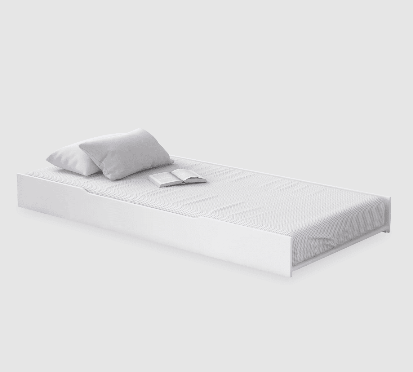 Lit Tiroir Rustic White (100x200 cm)