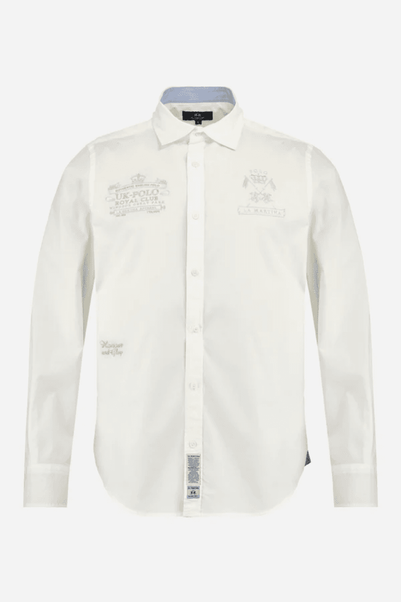 Chemise Coupe Classique en Popeline de Coton - Aaron