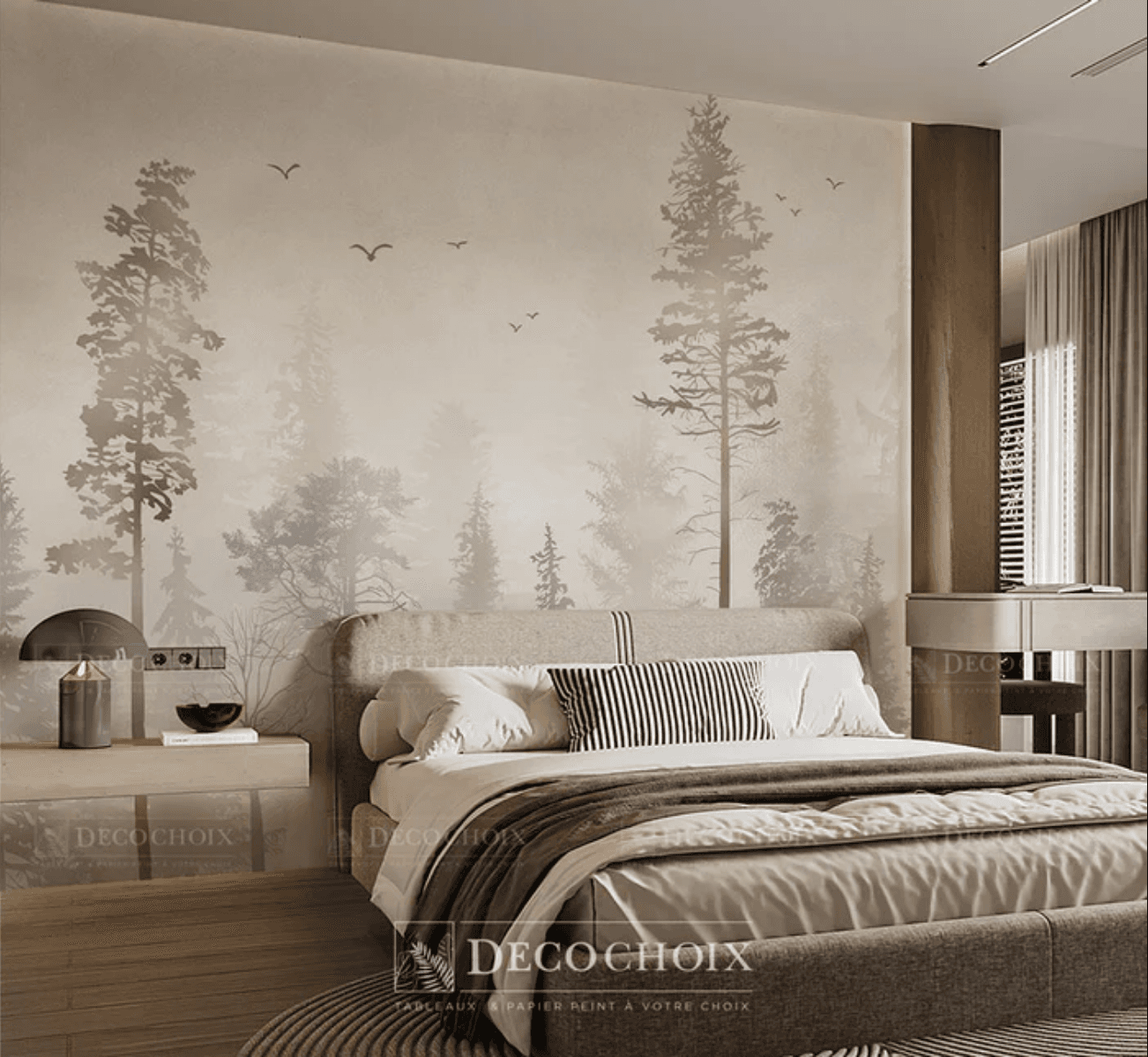 Papier peint Forêt Envoûtante