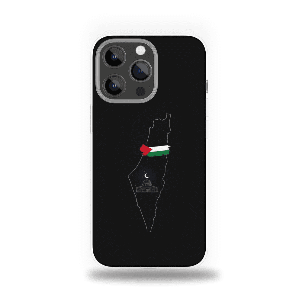 Palestine Map All Black Pour iPhone