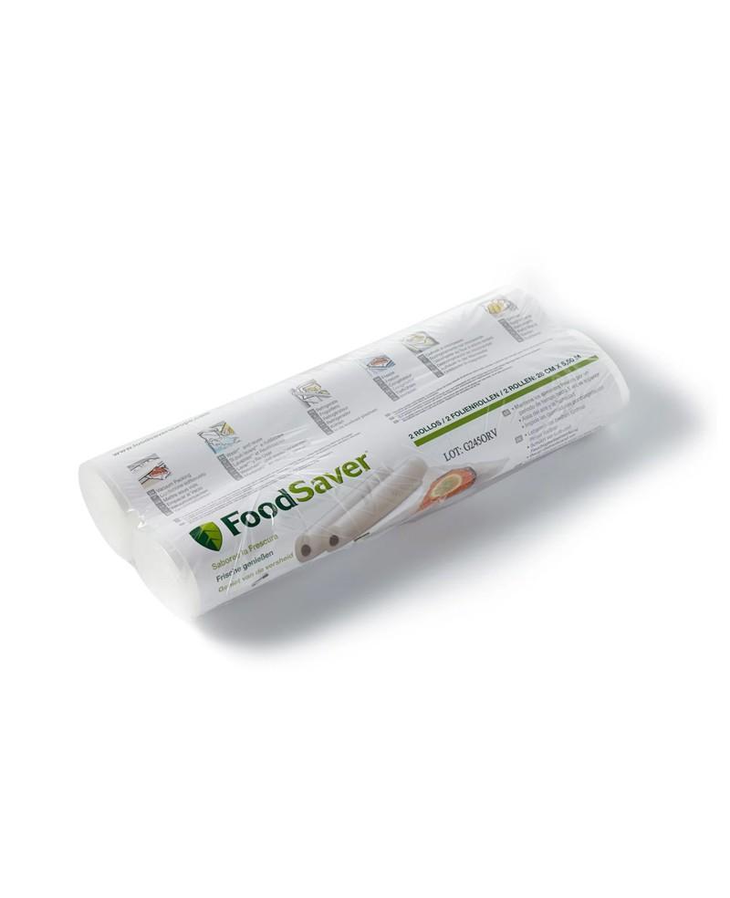 2 rouleaux de sacs (28 cm x 5,5 m)