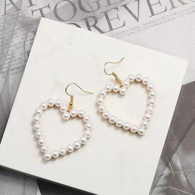 Boucles D'oreilles en Forme de Cœur