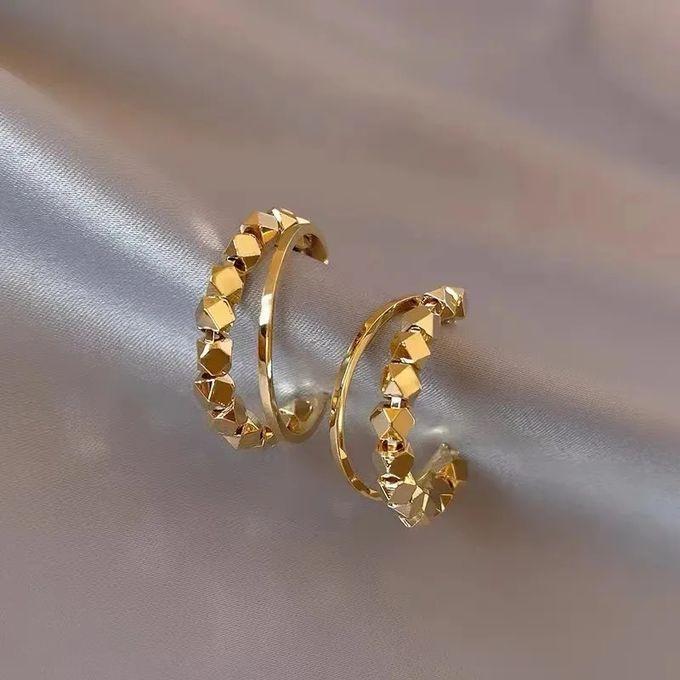 Boucles D'oreilles en Forme de Cube