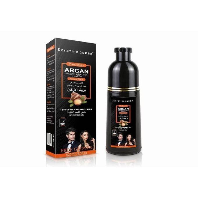 Disaar keratine queen Shampoing colorant brune /huile dargan,cheveux ,noir naturel
