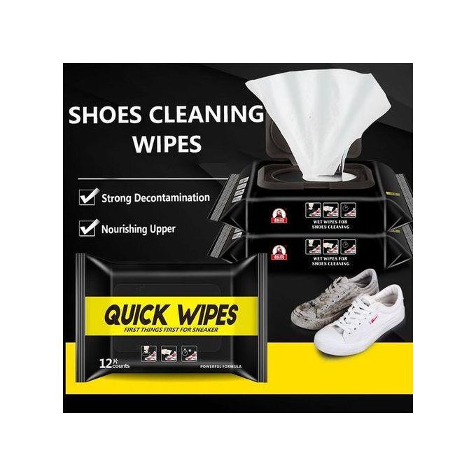 Lingettes de nettoyage chaussures et espadrille Essuyage facile