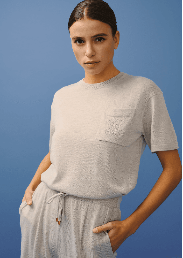 T-shirt taupe