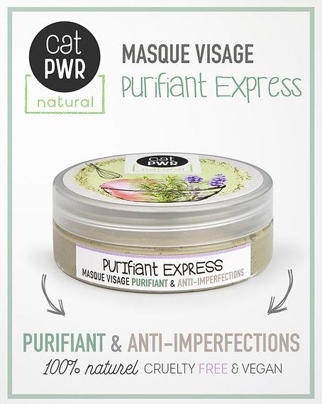 Purifiant Express Masque Visage Peau Mixte à Grasse Boutons + Acné