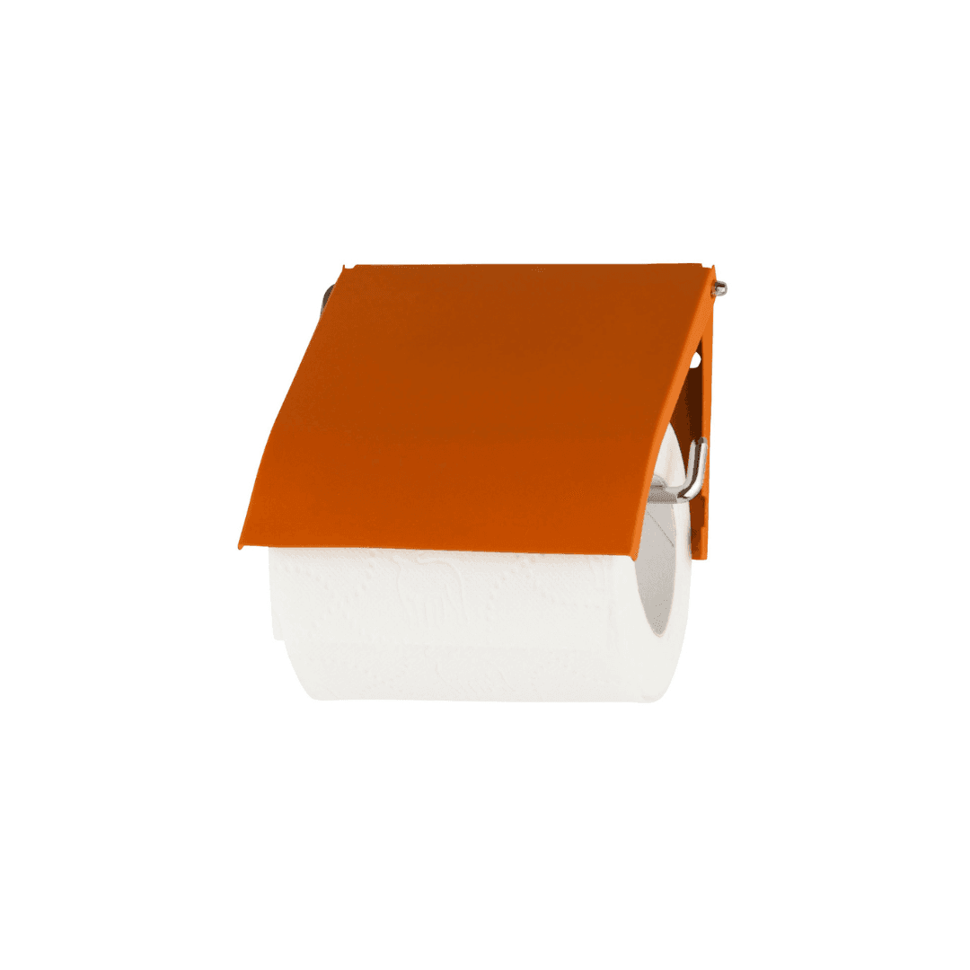 PORTE PAPIER WC METAL SOFT TOUCH ORANGE