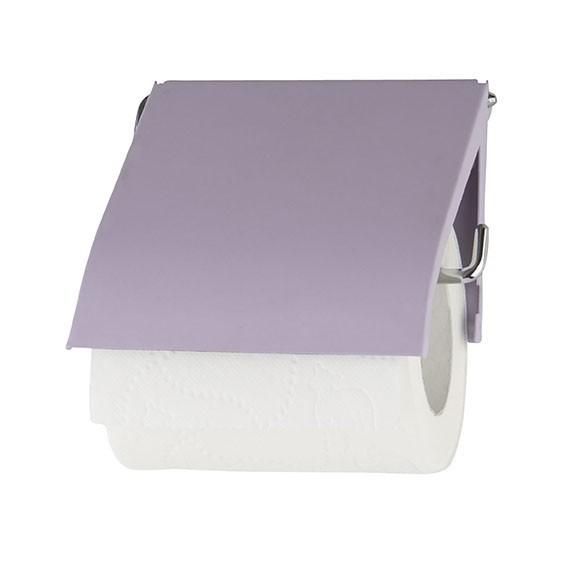 PORTE PAPIER WC METAL SOFT TOUCH VIOLET