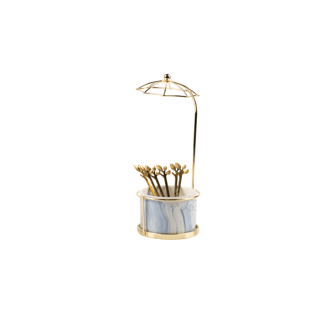 SUPPORT AVEC 6 CUILLERES DESIGN PARAPLUIE