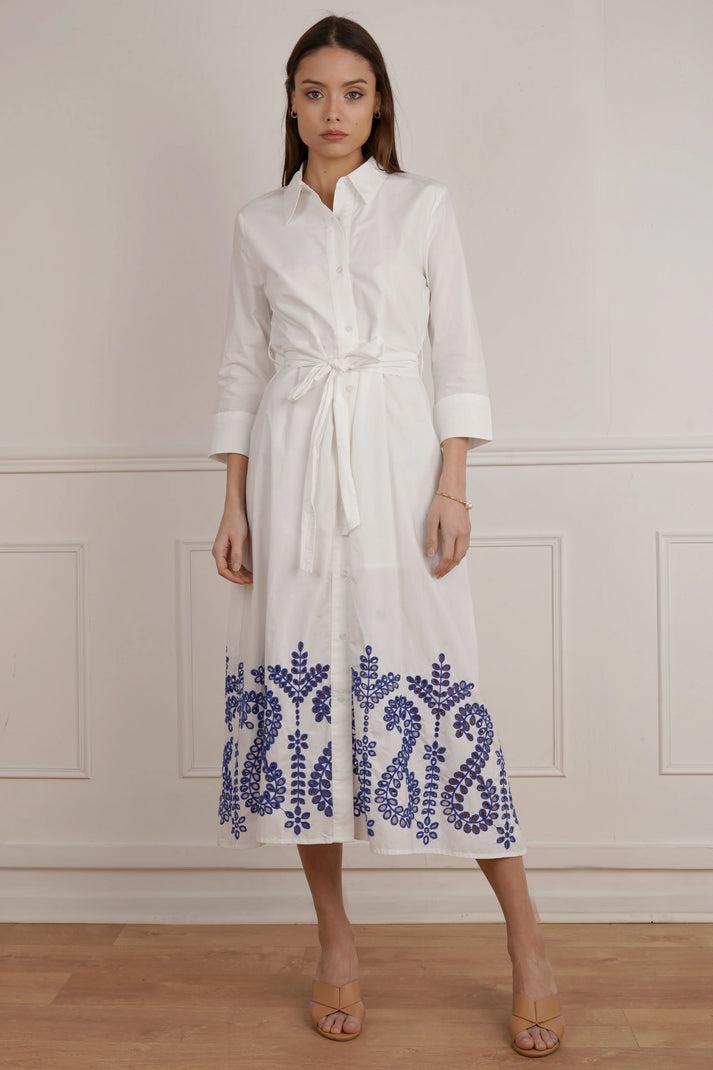 Robe chemisier longue