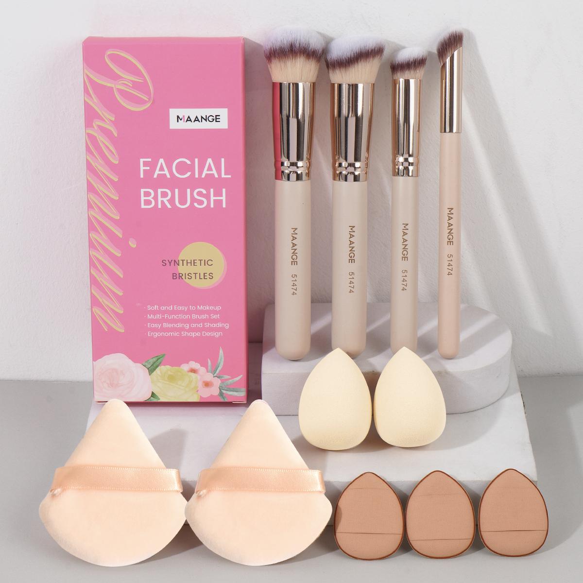 4 Pieces Makeup Brush Kit