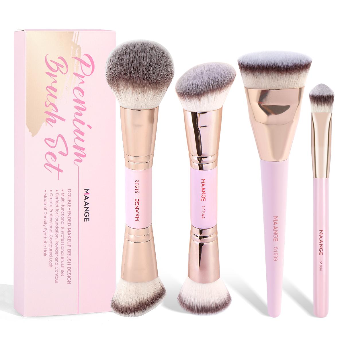 4 Pieces Makeup Brush With Box