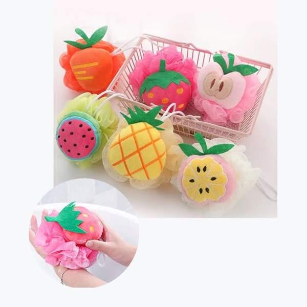 Éponge de Bain en Forme de Fruit Doux
