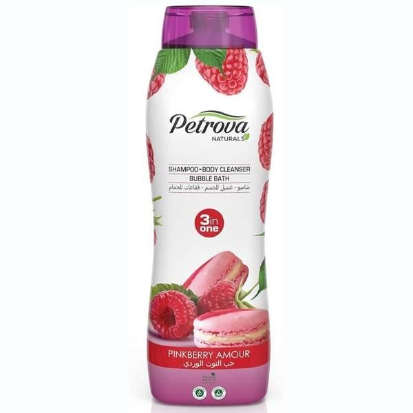 Gel Douche, Shampooing et Bulles 3 en 1 Framboise 800ml