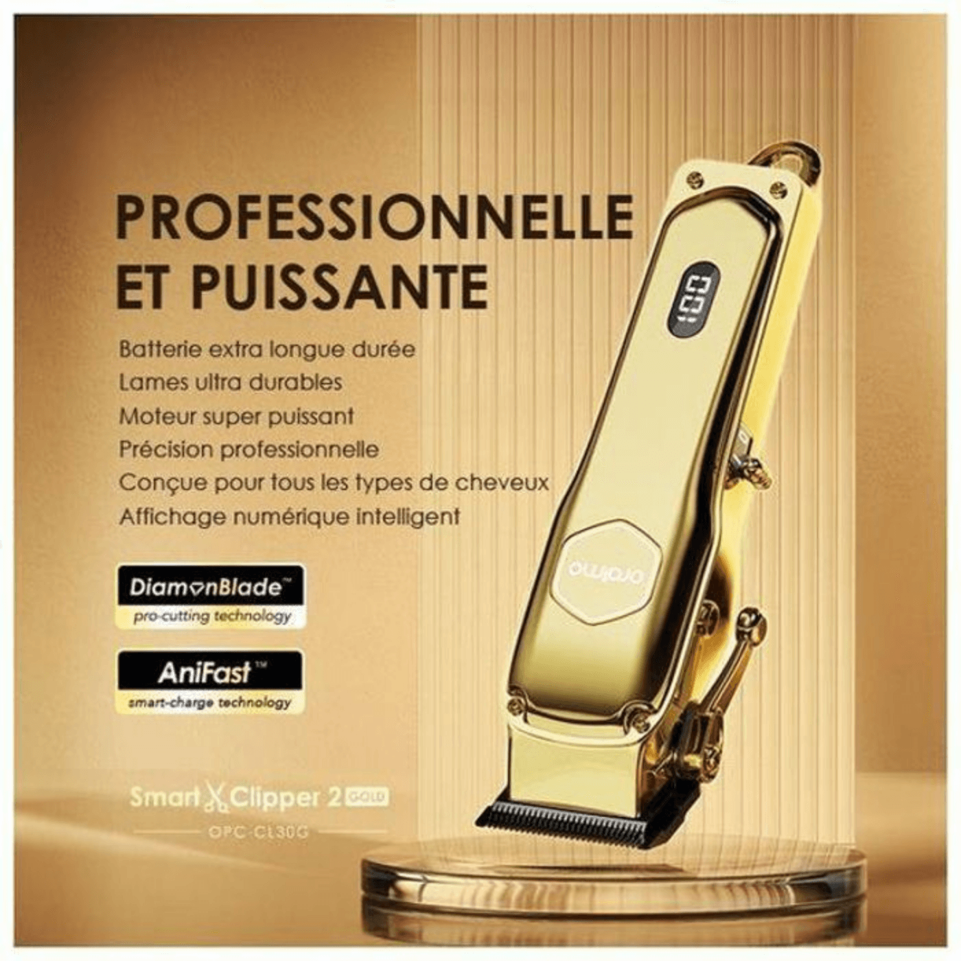Tondeuse à Cheveux Professionnelle Smart Clipper 2 Gold