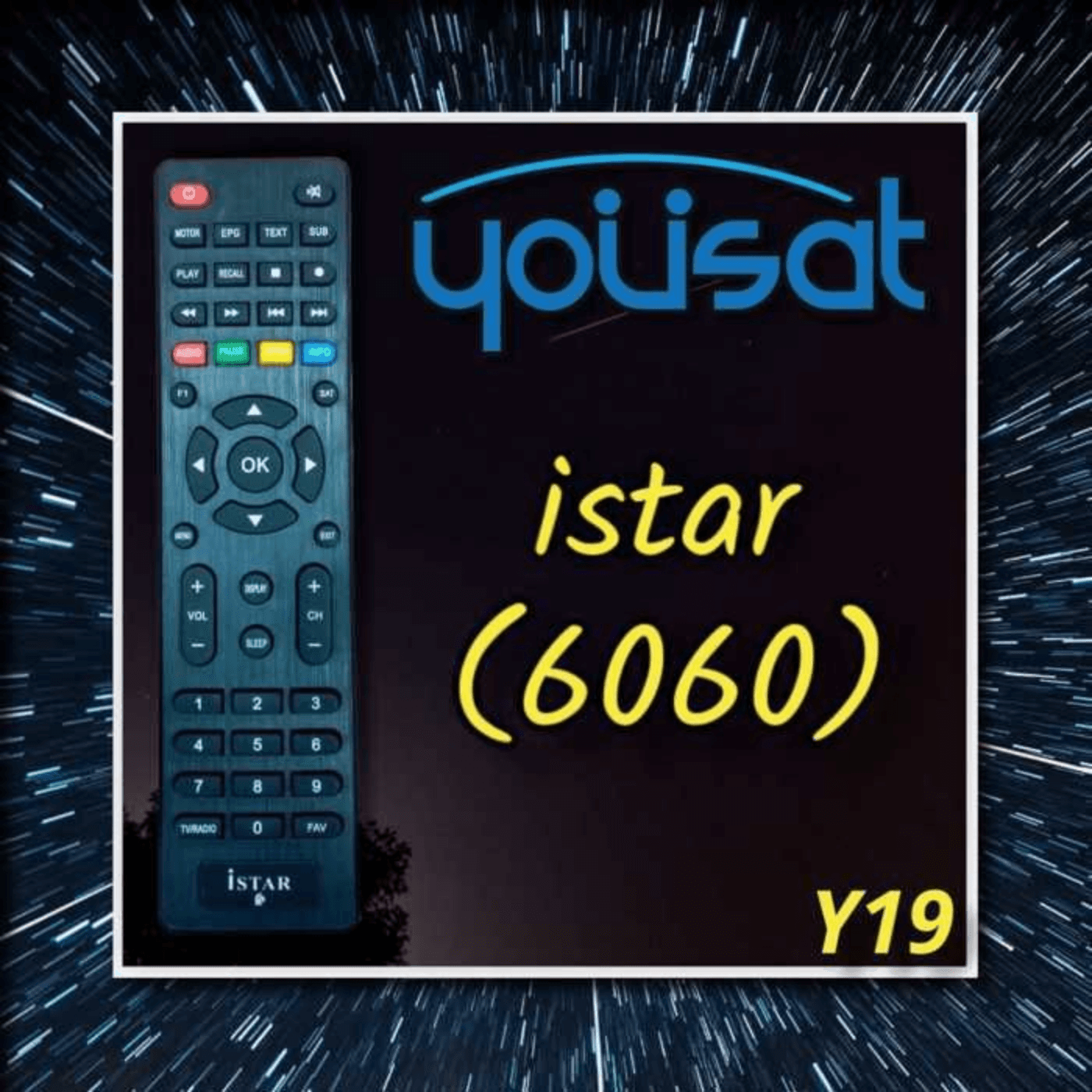 Telecommande Compatible avec Recepteur Tv Istar 6060