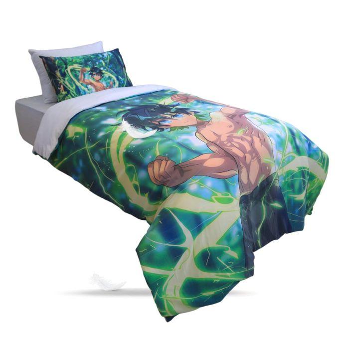 Housse de Couette Imprimée Guerrier de Gaîa + 1TO Offerte - 1Place