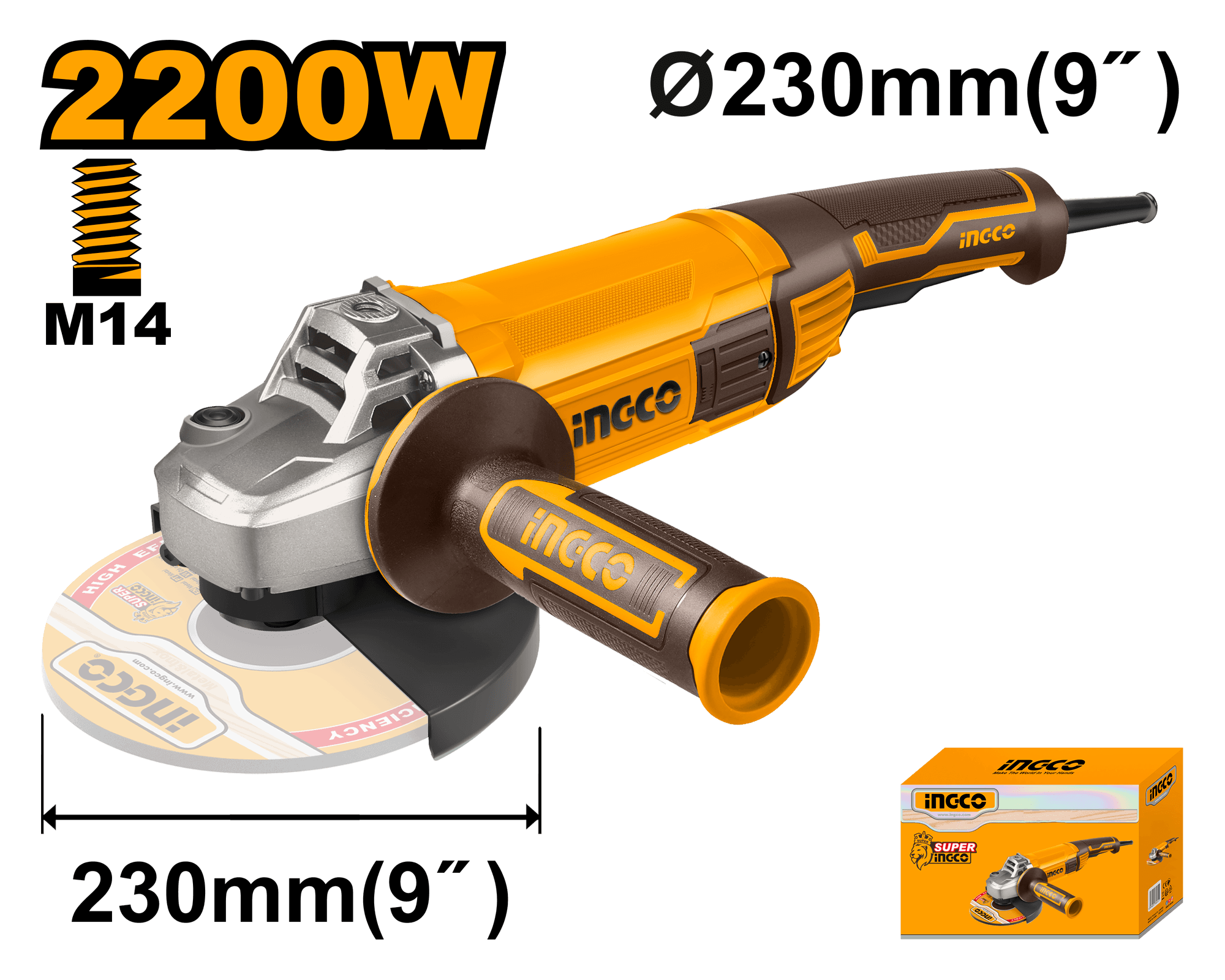 Meuleuse 230 mm 2200W