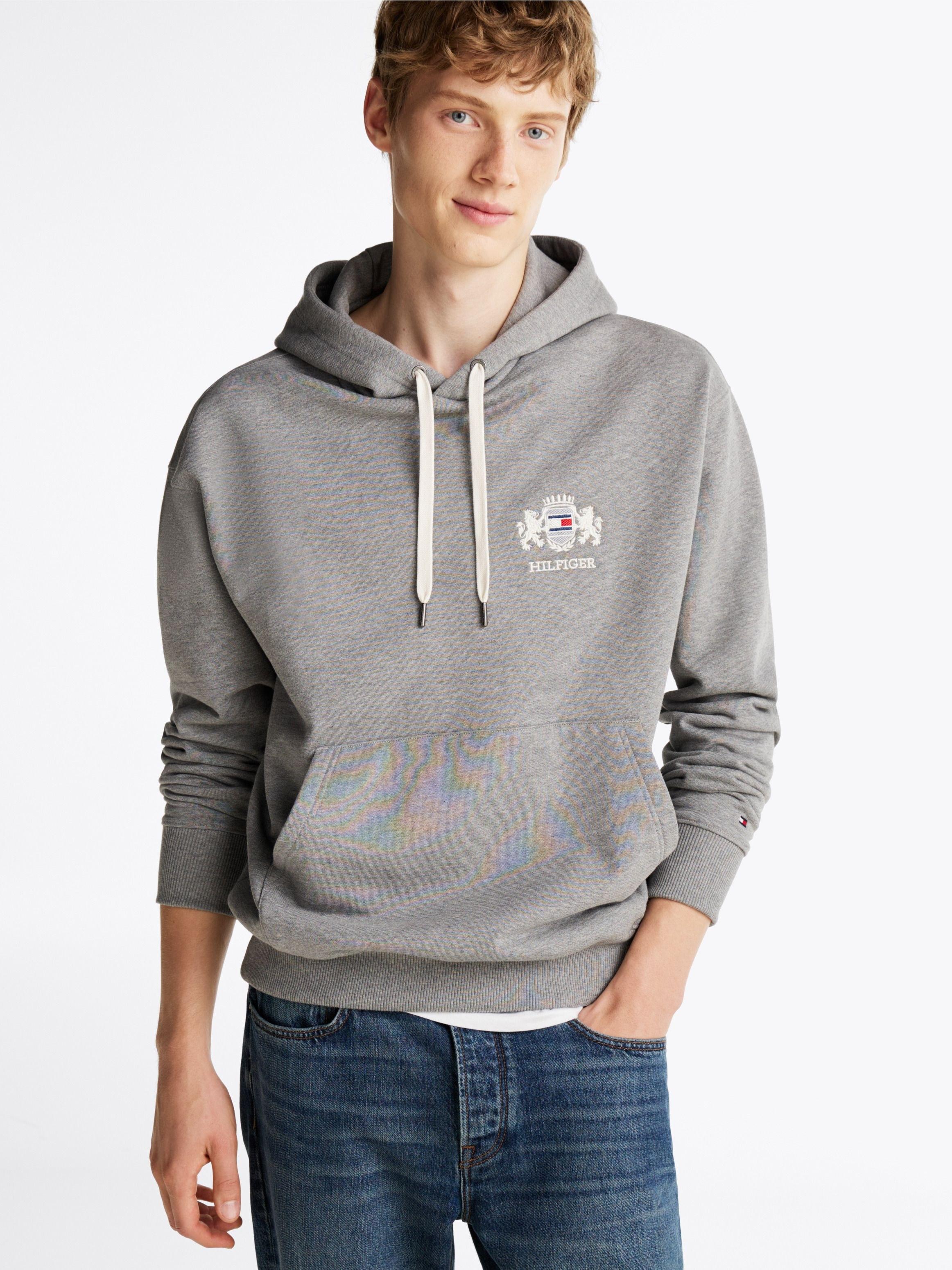 Logo Embroidery Drawstring Fleece Hoody