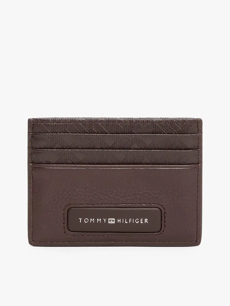 Porte-cartes Th Monogram en Cuir