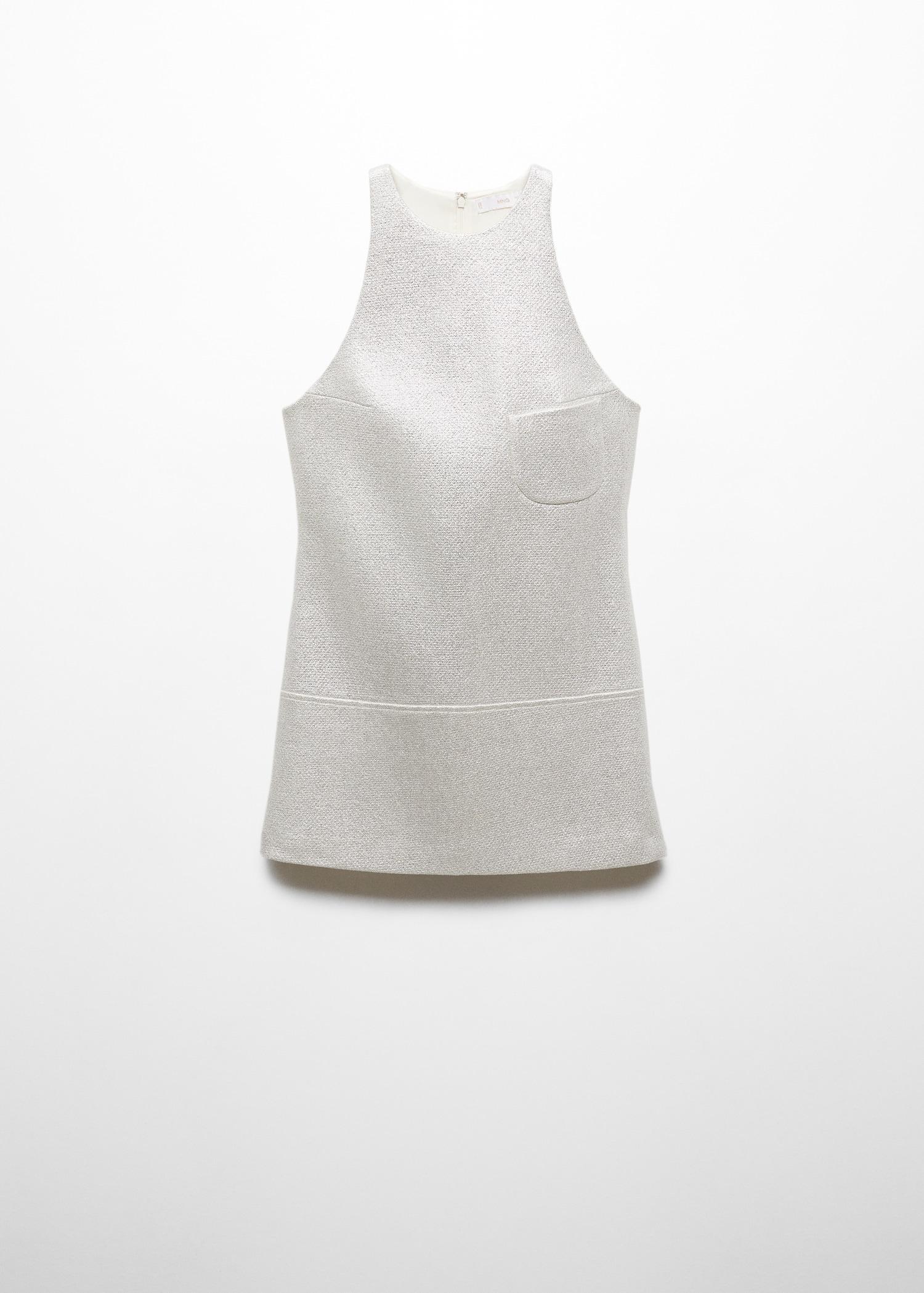 Robe Courte Effet Feuille