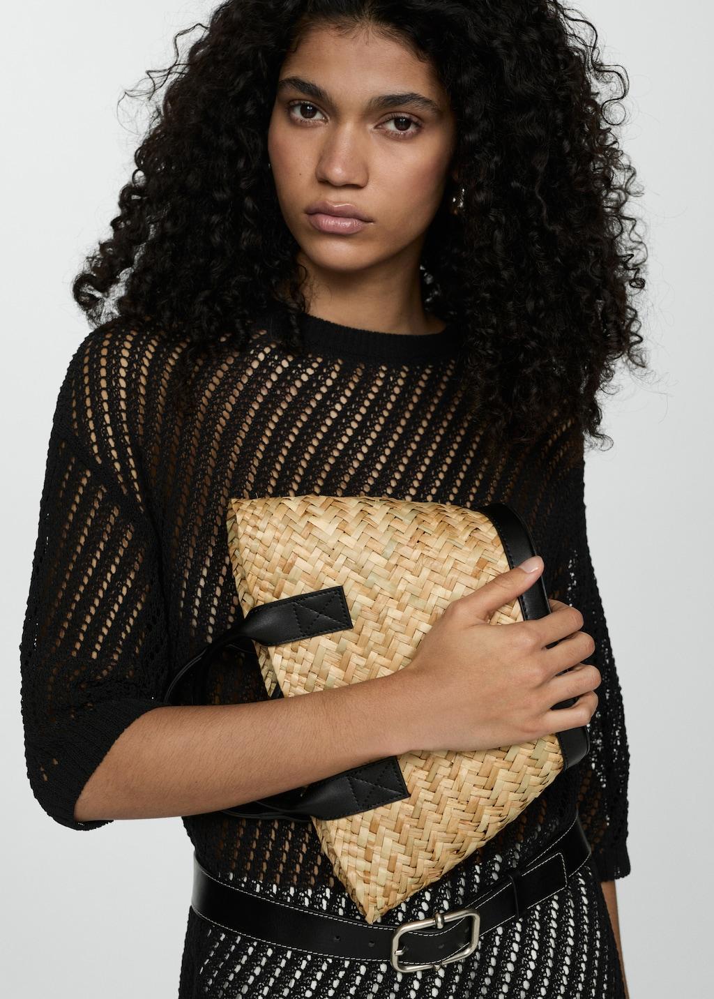 Pull-over Crochet Manches Courtes