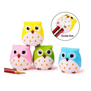 Taille Crayon Double Trou Hibou