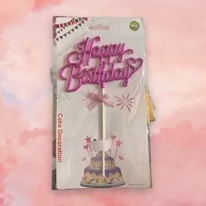 Topper Cake Décoration Gâteau Anniversaire Pinky