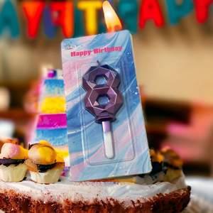 Chiffre Gâteau Anniversaire Coloré 8