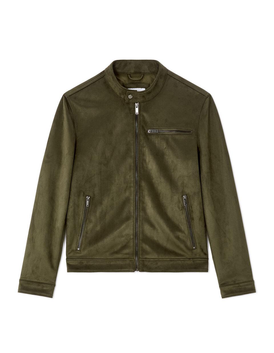 Blouson Biker Faux Daim