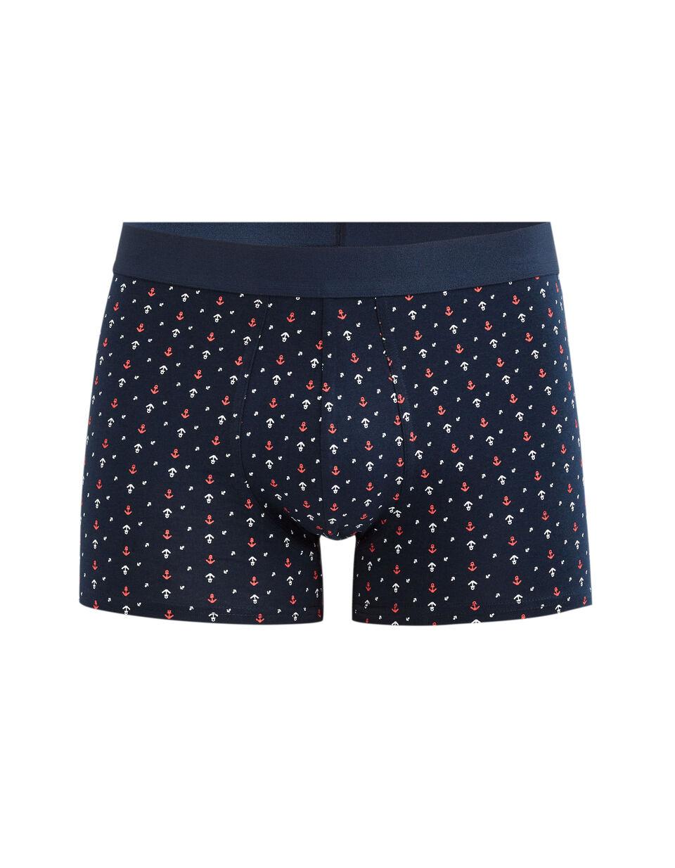Boxer en Coton Stretch Ancre
