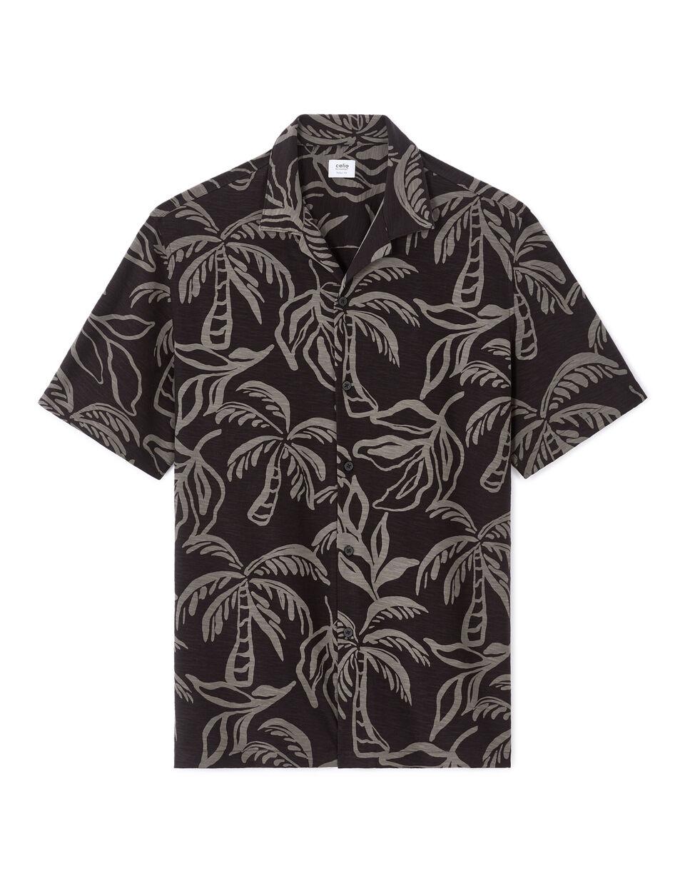 Chemisette regular imprimé palmier