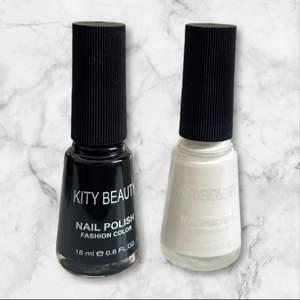 Pack 2 vernis noir et blanc