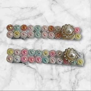 Pince Cheveux Décoré 2 Pièces