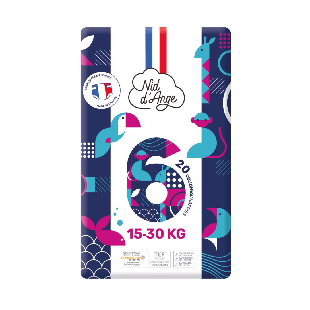 Couche taille 6 15/30kg 20 Pieces