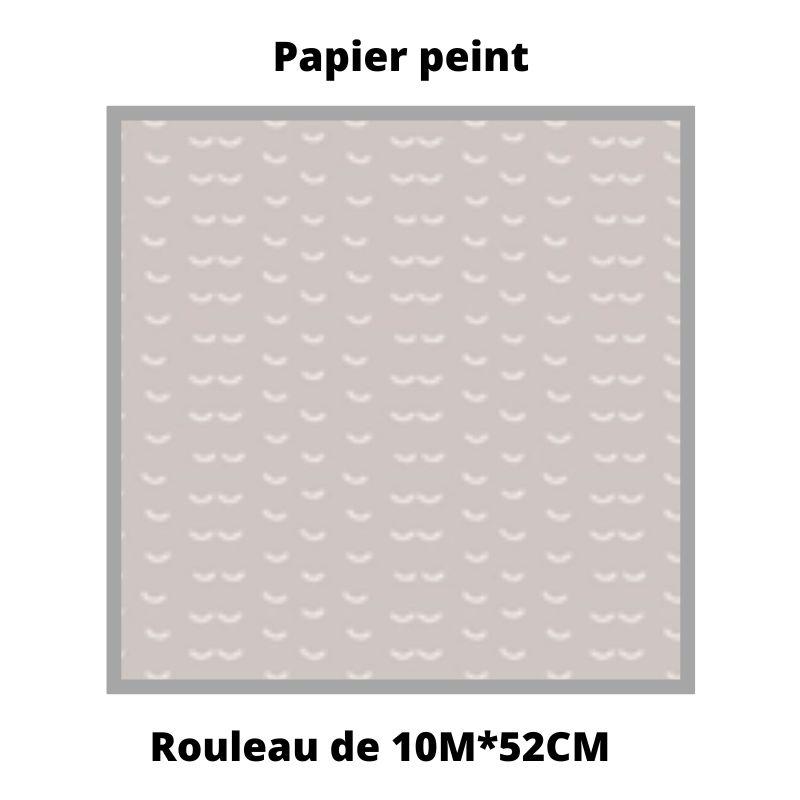 Papier peint noukies faux-uni taupe