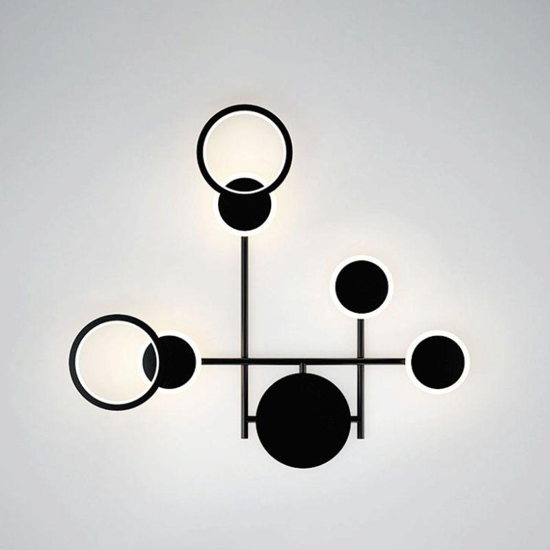 Applique luminaire  LED rama noire 55cm